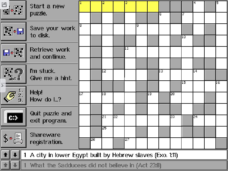 Bible Crossword Puzzles